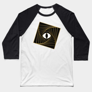 All Seeing Eye Black Baseball T-Shirt